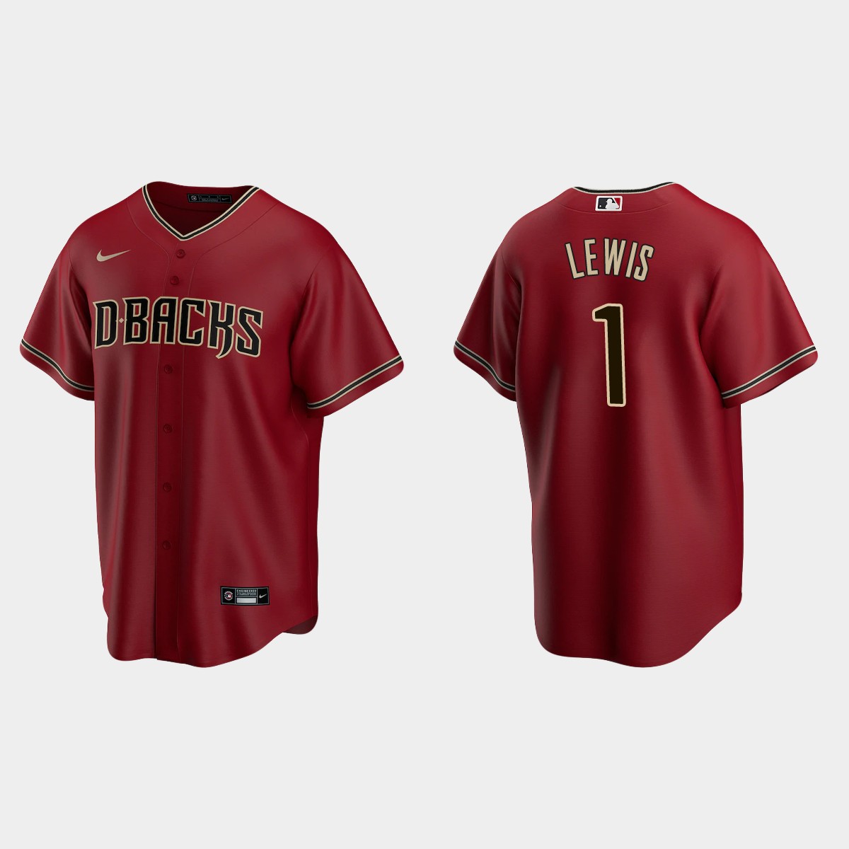 Arizona Diamondbacks Kyle Lewis Alternate Jersey - Red