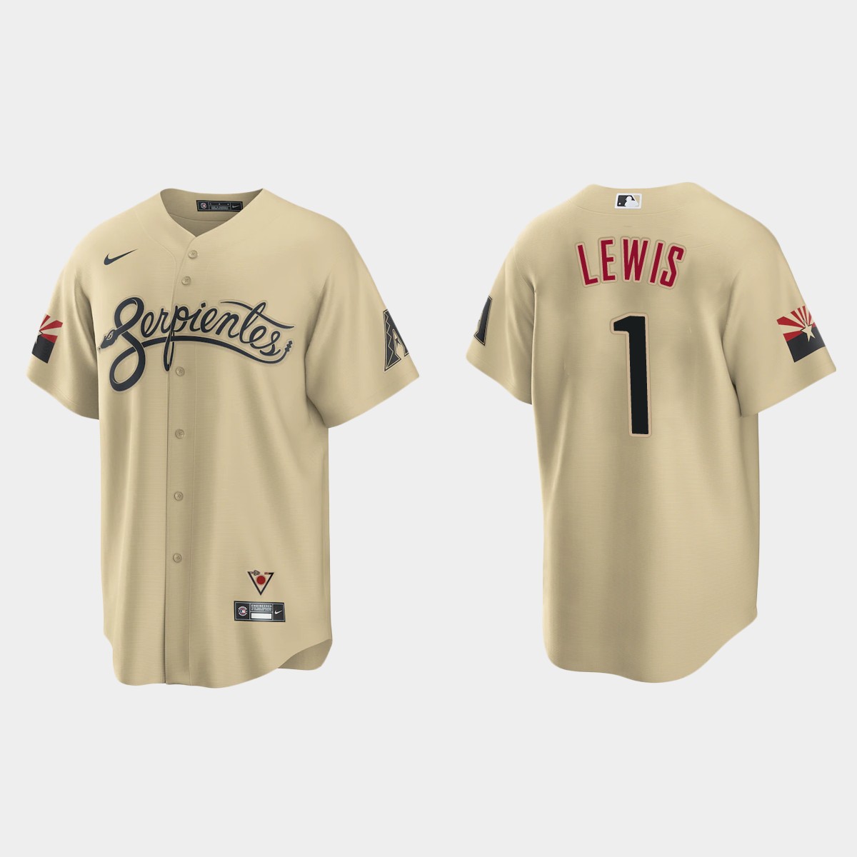 Arizona Diamondbacks Kyle Lewis City Connect Jersey - Gold