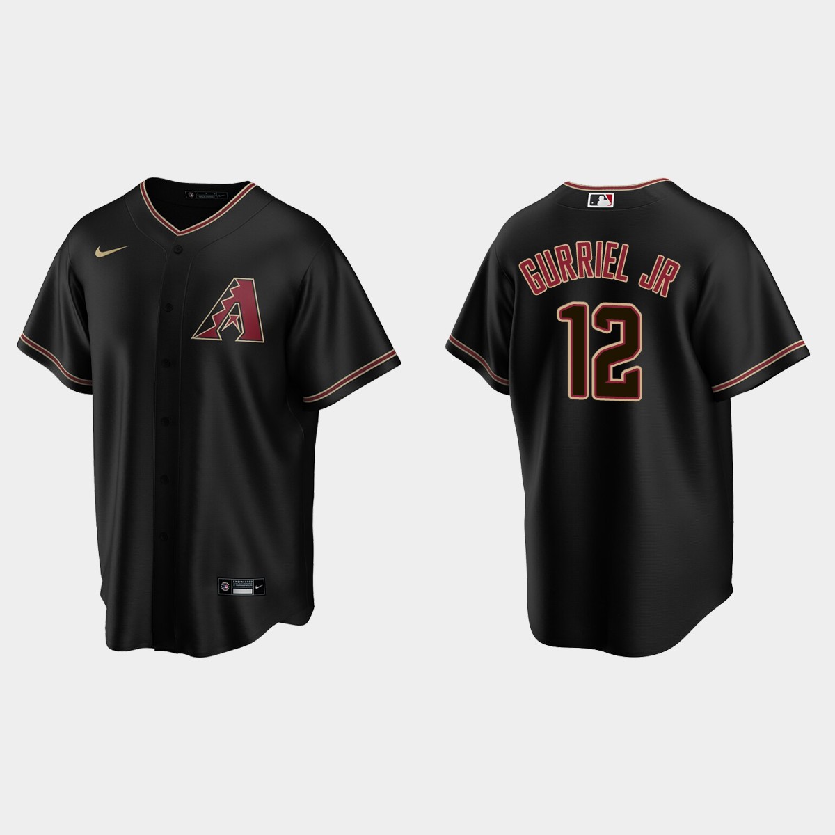 Arizona Diamondbacks Lourdes Gurriel Jr. Alternate Jersey - Black