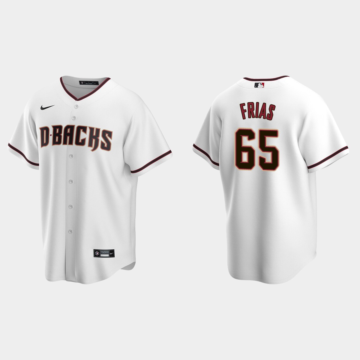 Arizona Diamondbacks Luis Frias Home Jersey - White