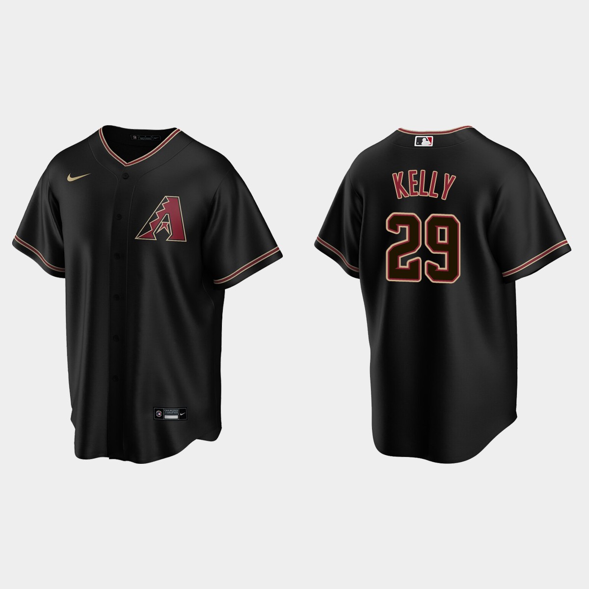 Arizona Diamondbacks Merrill Kelly Alternate Jersey - Black