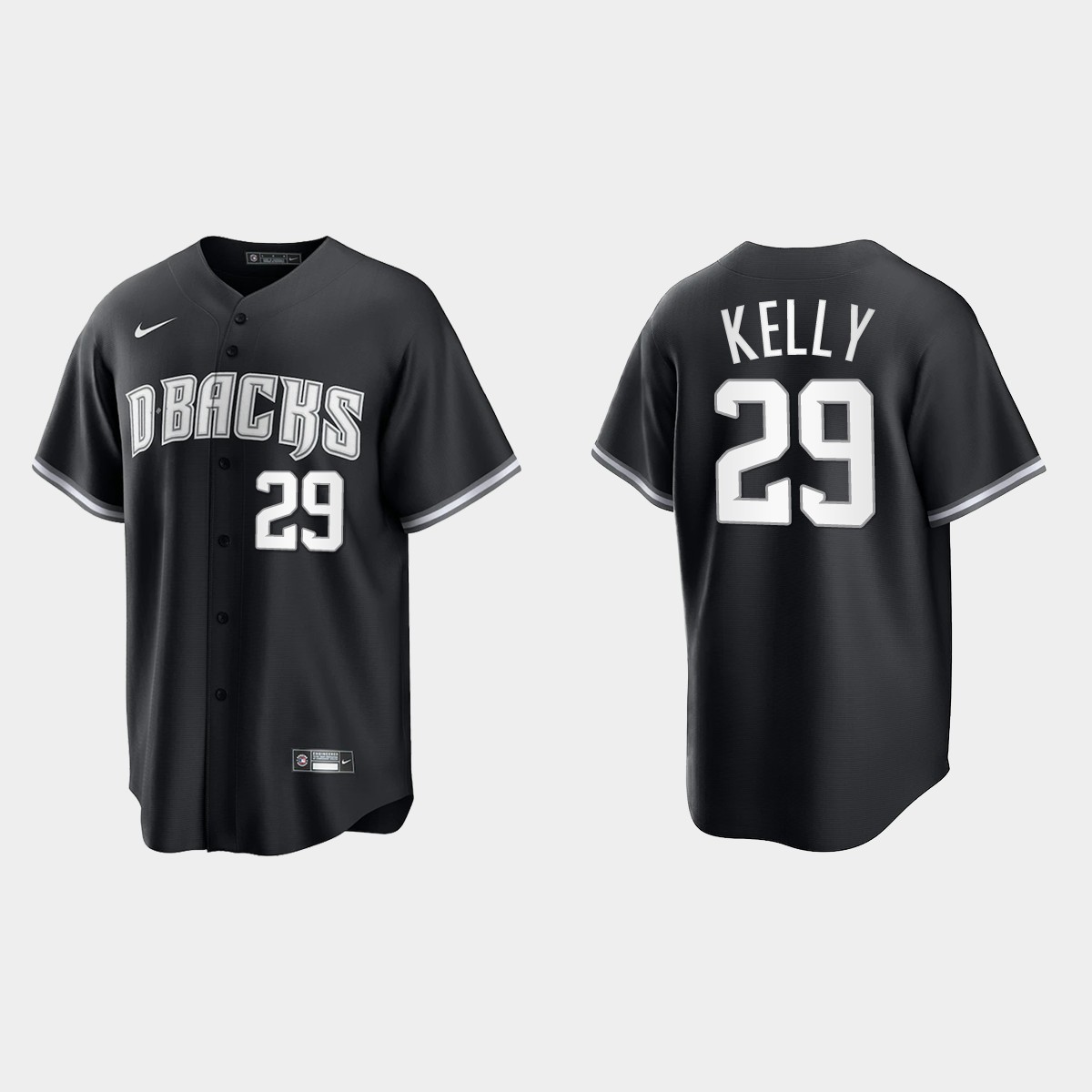 Arizona Diamondbacks Merrill Kelly Jersey - Black White