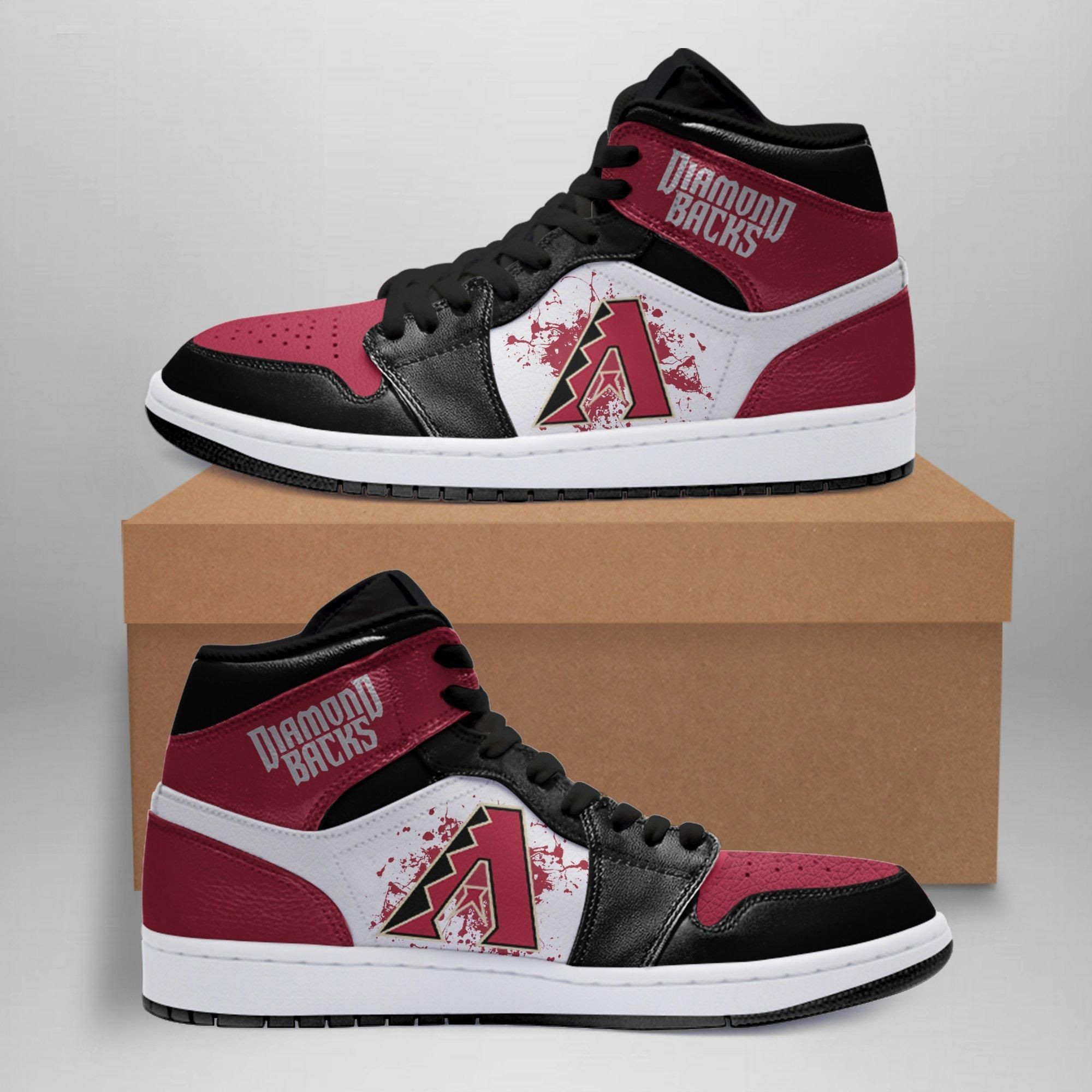 Arizona Diamondbacks MLB Team Sneakers Gift For Fans High Top Air Jordan Sneaker, Air Jordan Hightop