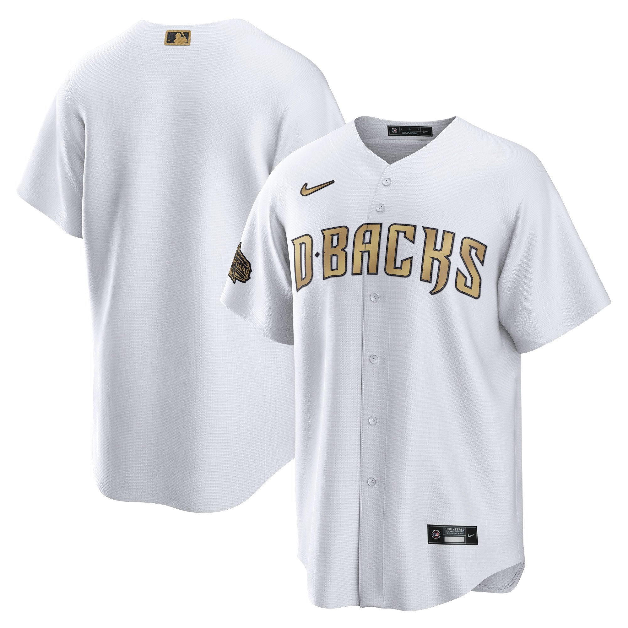 Arizona Diamondbacks Nike 2022 MLB All-Star Game Replica Blank Stitched Jersey – White