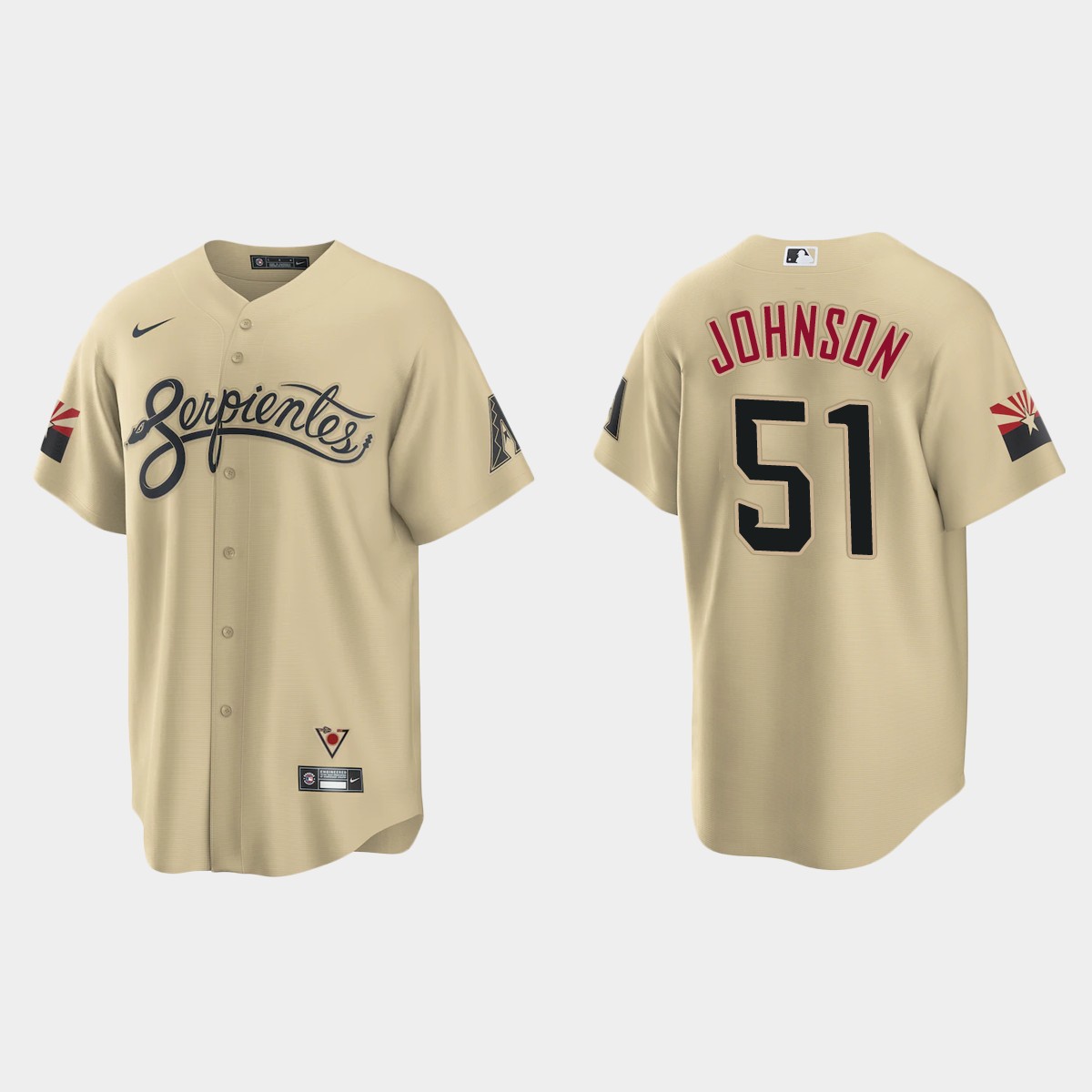 Arizona Diamondbacks Randy Johnson 2021 City Connect Jersey - Gold