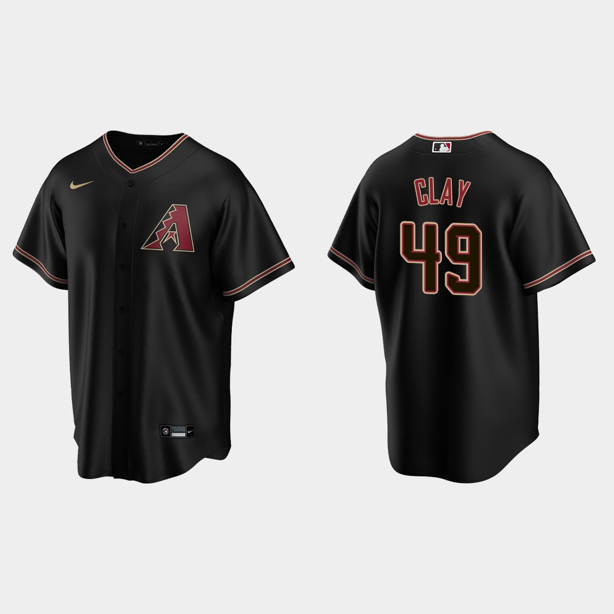 Arizona Diamondbacks Sam Clay Alternate Jersey - Black