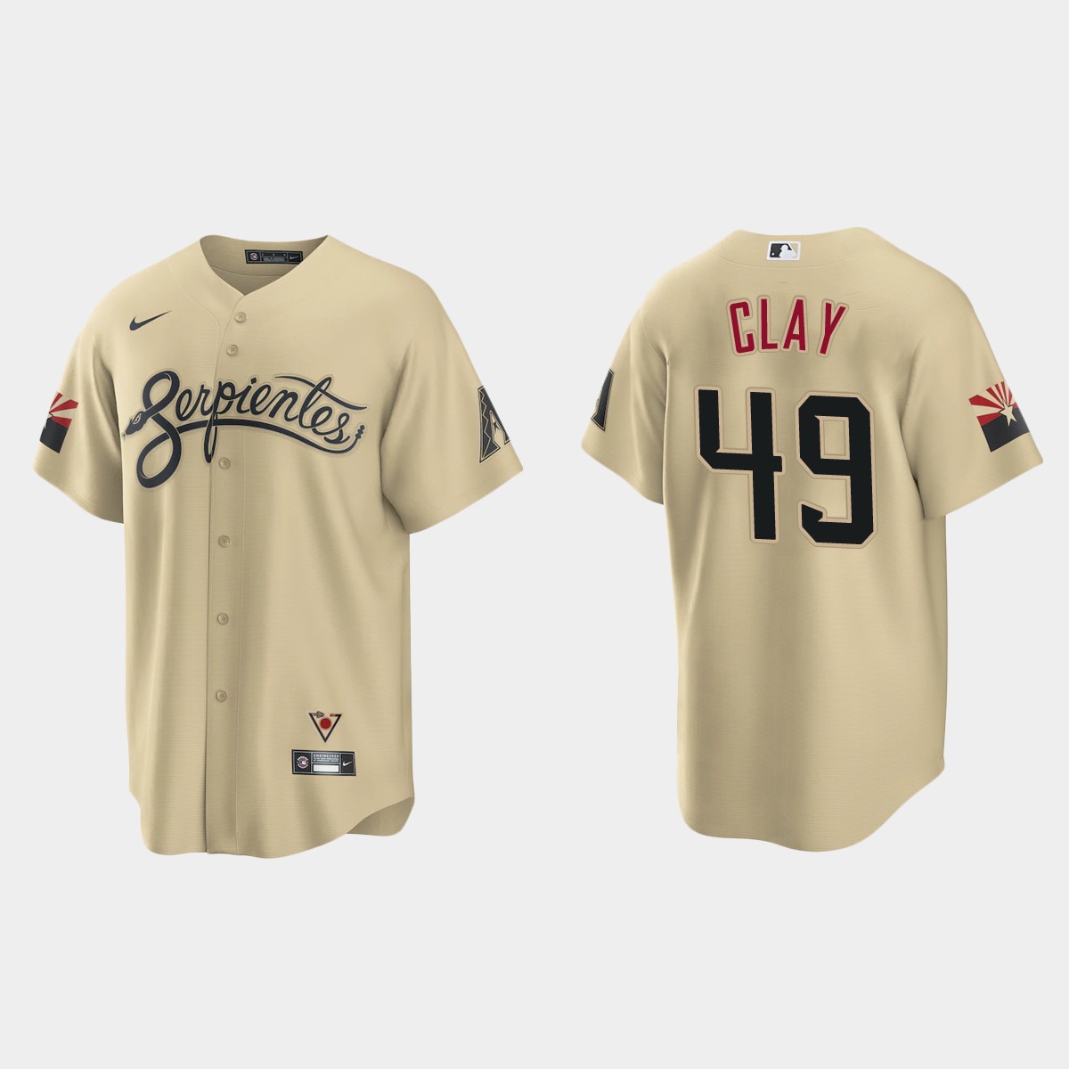Arizona Diamondbacks Sam Clay City Connect Jersey - Gold