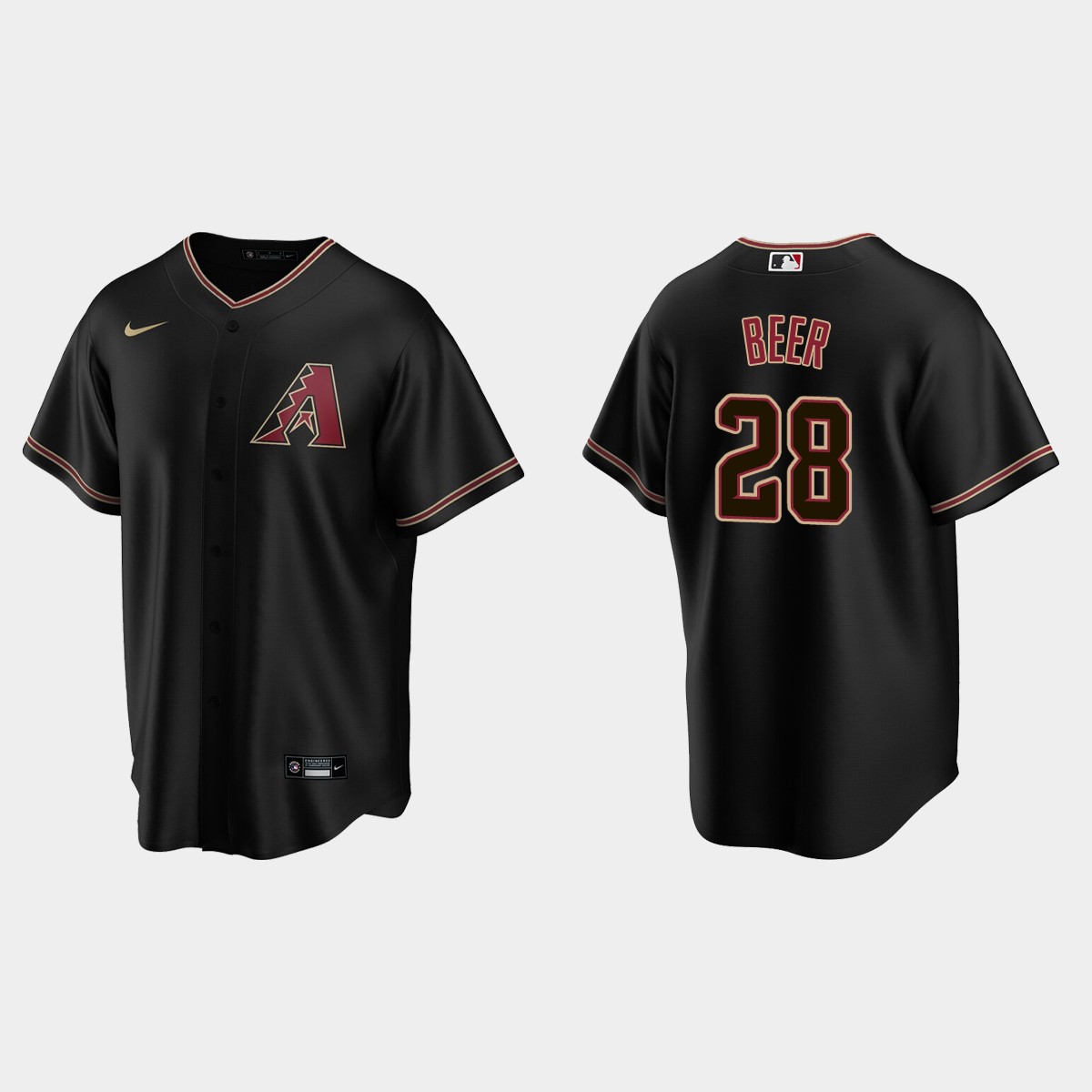 Arizona Diamondbacks Seth Beer Alternate Jersey - Black