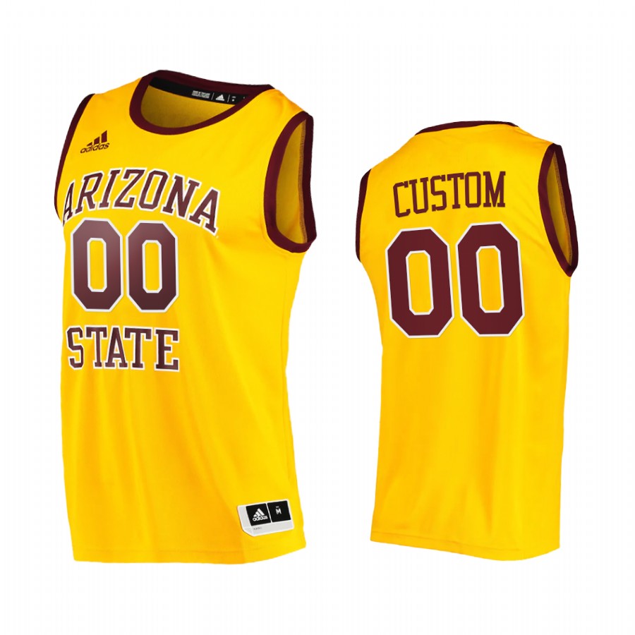 Arizona State Sun Devils Custom Jersey 2021 College Gold Player
