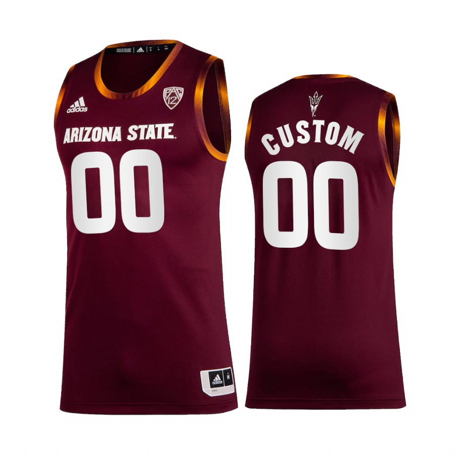 Arizona State Sun Devils custom Jersey 2022-23 College Maroon Uniform