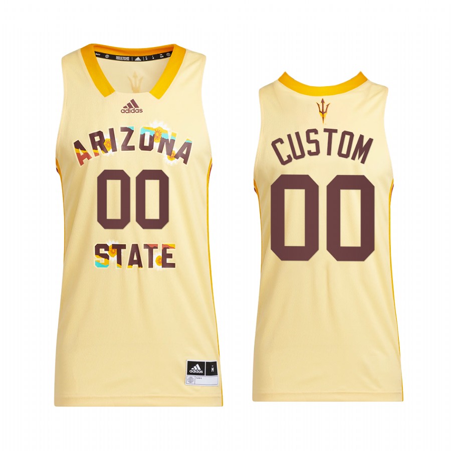 Arizona State Sun Devils Custom Jersey 2022 Honoring Black Excellence Yellow Uniform