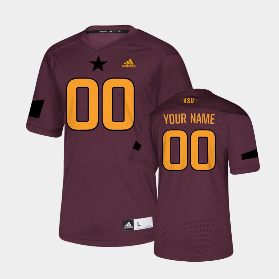 Arizona State Sun Devils Custom Maroon College Jersey