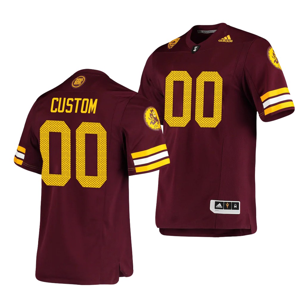 Arizona State Sun Devils Custom Maroon Premier Jersey