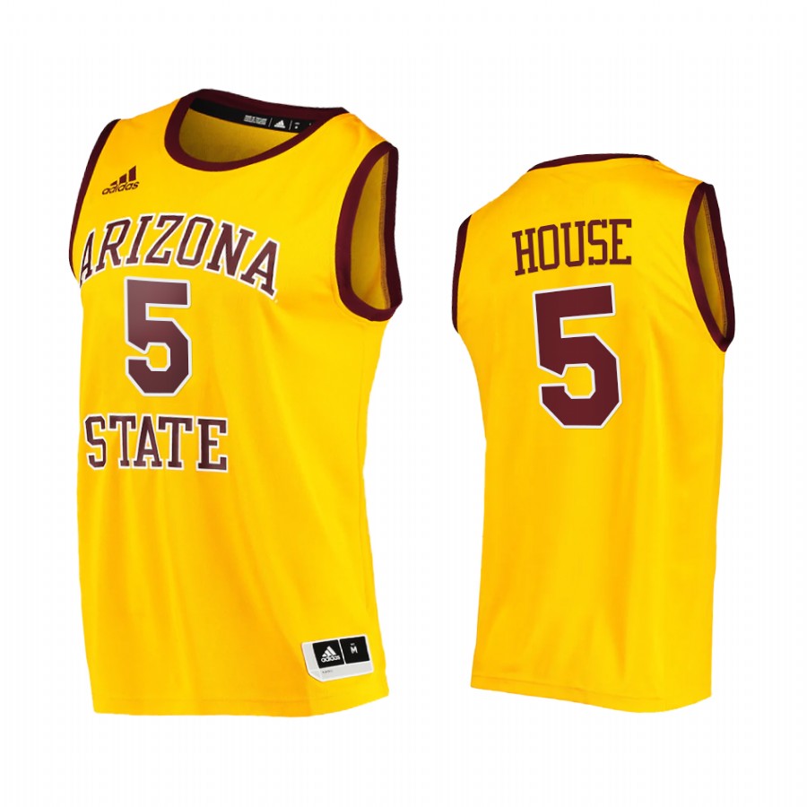 Arizona State Sun Devils Eddie House Jersey College Gold Retired number