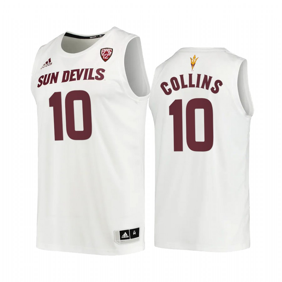 Arizona State Sun Devils Frankie Collins Jersey 2022-23 College White Uniform