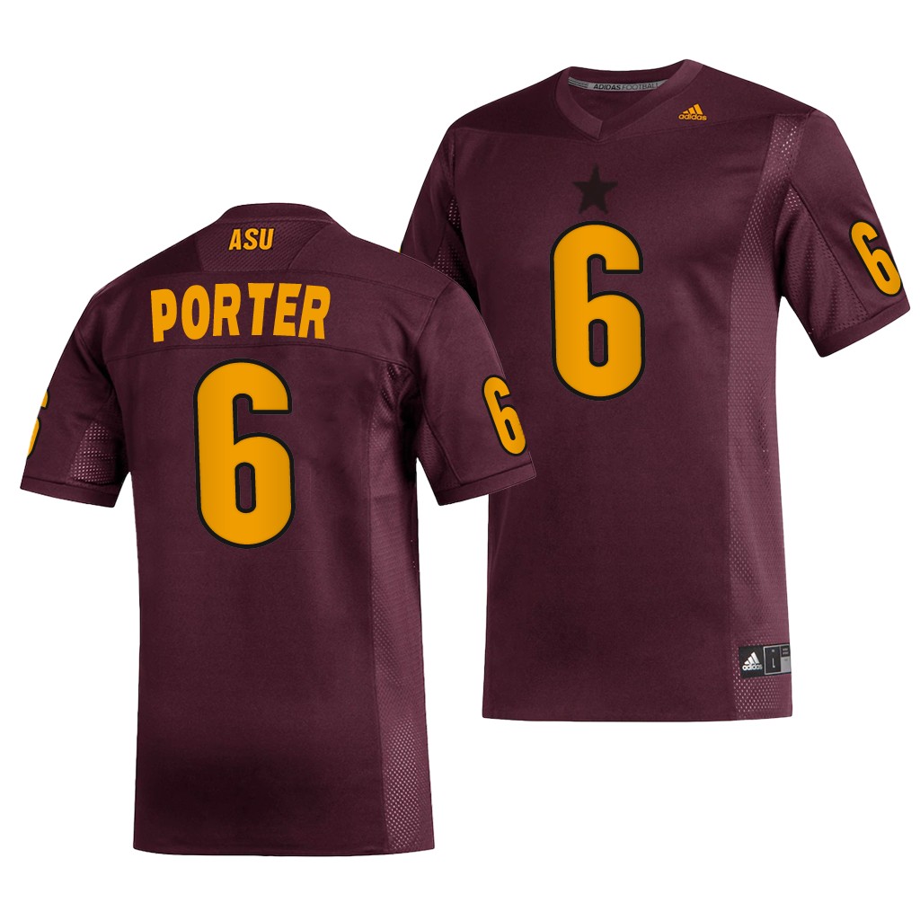 Arizona State Sun Devils Geordon Porter Maroon Jersey