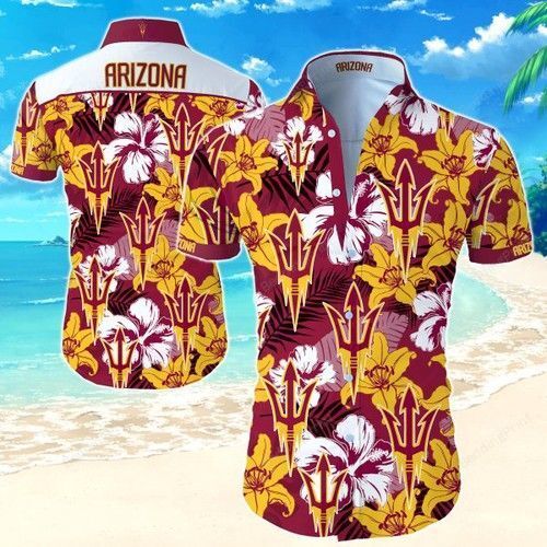 Arizona State Sun Devils Hawaiian Button-Up Shirt