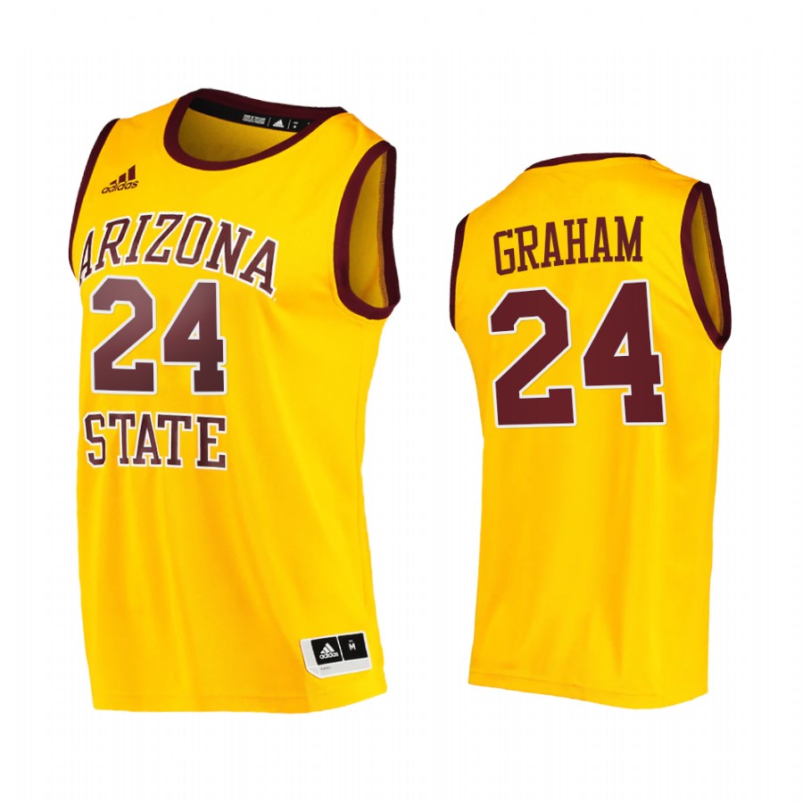 Arizona State Sun Devils Jalen Graham Jersey 2021 College Gold Player