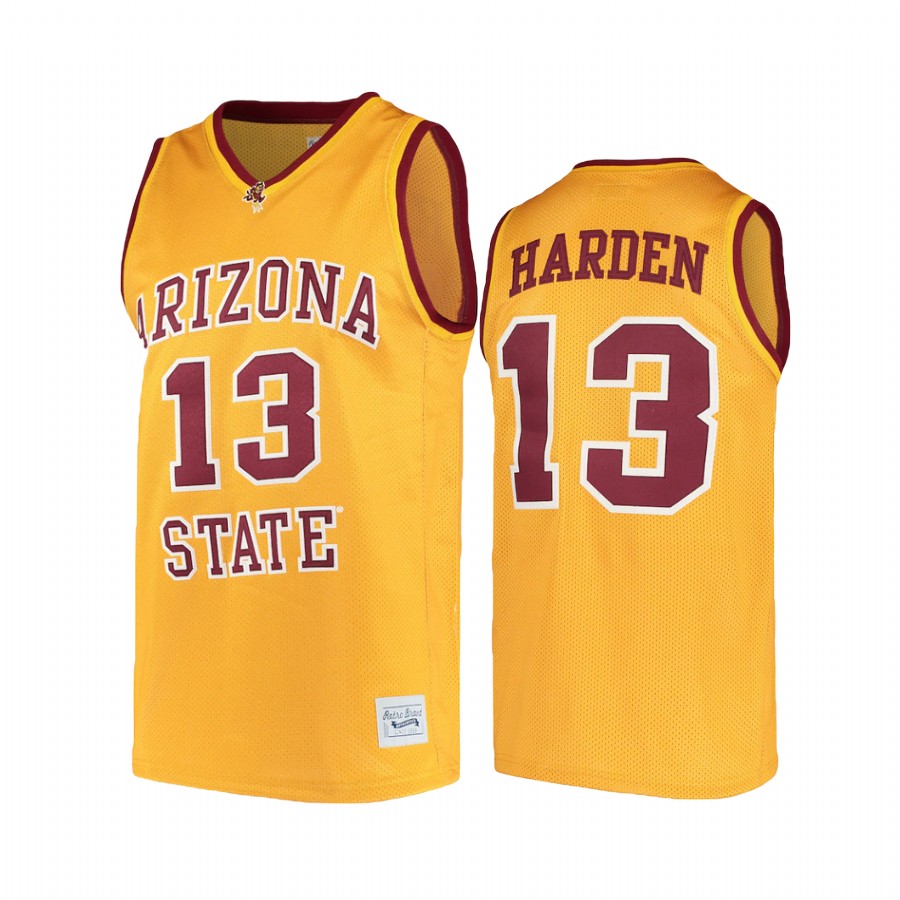 Arizona State Sun Devils James Harden Gold Alumni College Jersey NCAA