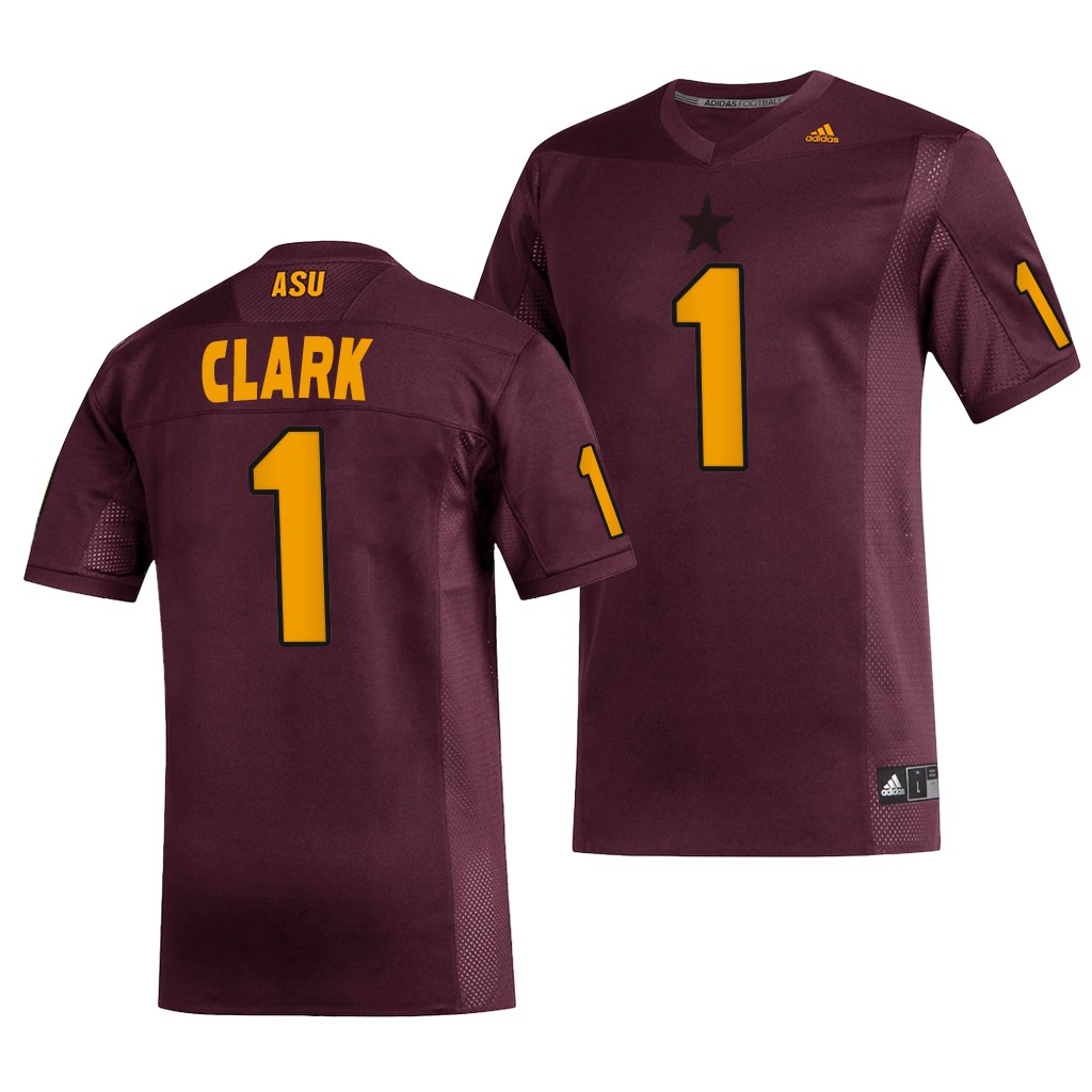 Arizona State Sun Devils Jordan Clark Maroon College Jersey