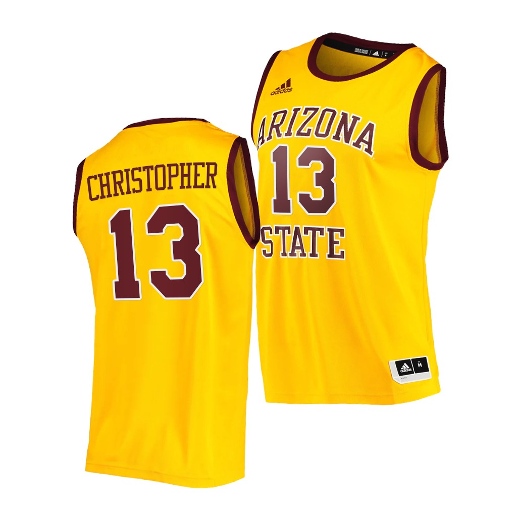 Arizona State Sun Devils Josh Christopher Gold 2021 College Player Jersey