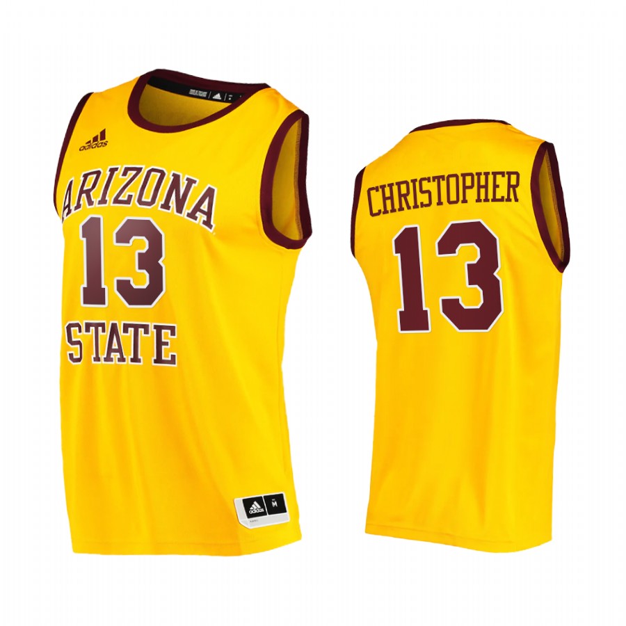 Arizona State Sun Devils Josh Christopher Jersey 2021 College Gold Player
