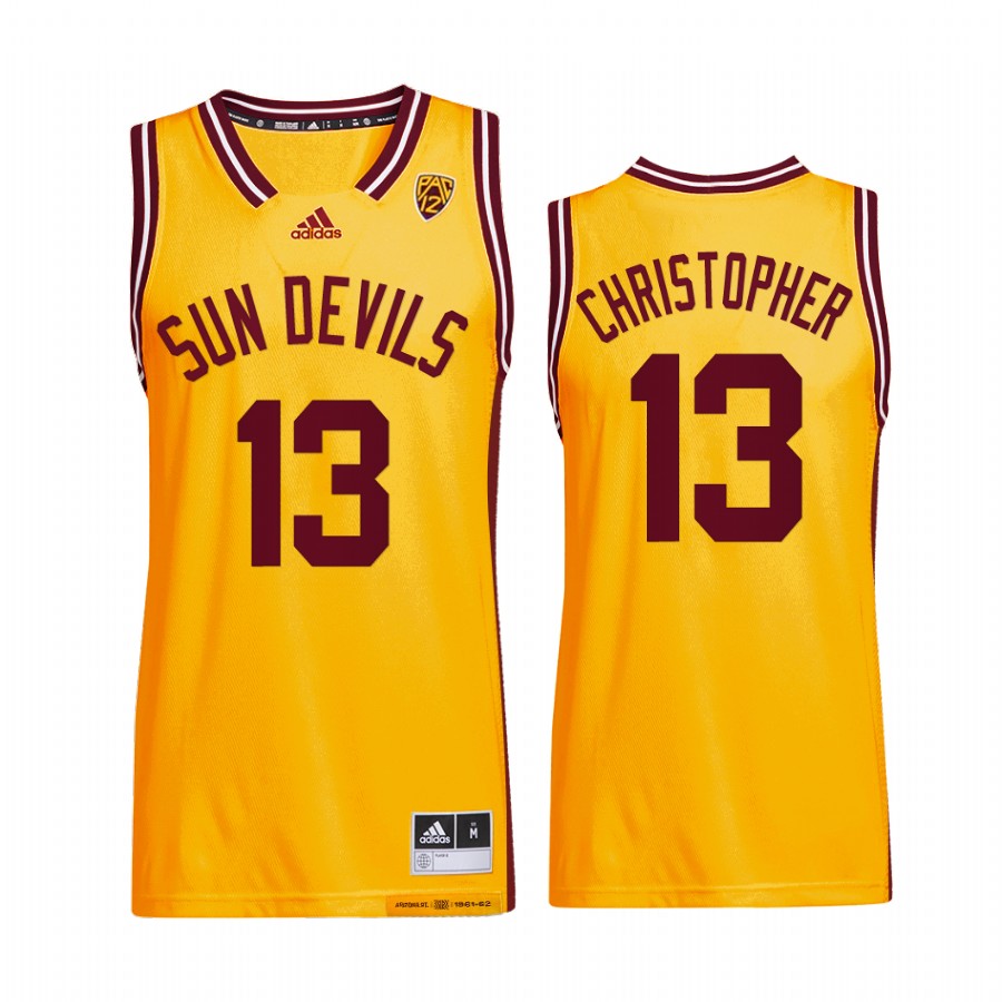 Arizona State Sun Devils Josh Christopher Jersey Reverse Retro Gold Alumni Uniform
