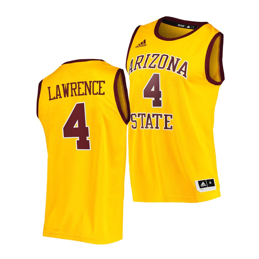 Arizona State Sun Devils Kimani Lawrence Gold 2021 College Player Jersey
