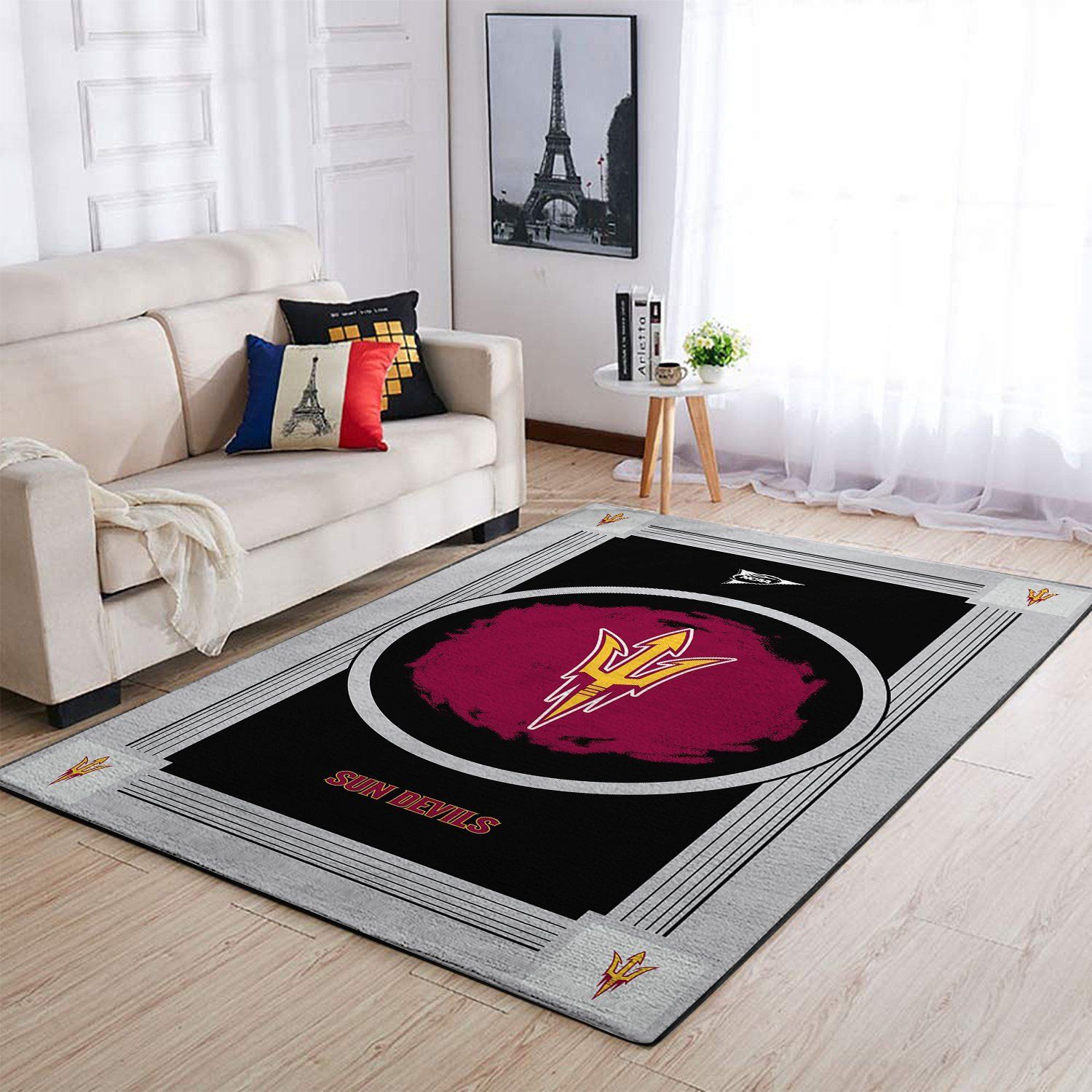 Arizona State Sun Devils Living Room Area Rectangle Rug