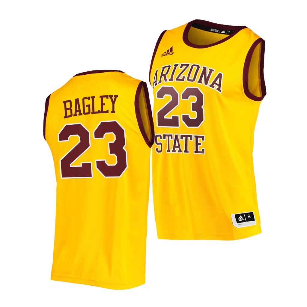 Arizona State Sun Devils Marcus Bagley Gold 2021 College Player Jersey