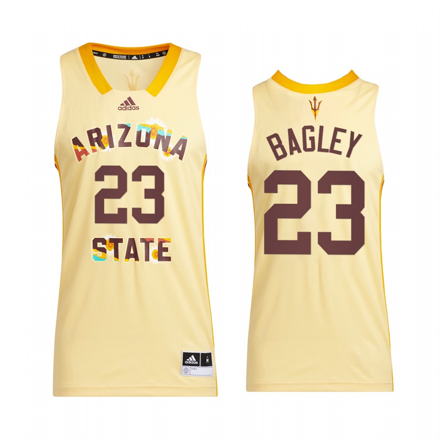 Arizona State Sun Devils Marcus Bagley Jersey 2022 Honoring Black Excellence Yellow Uniform