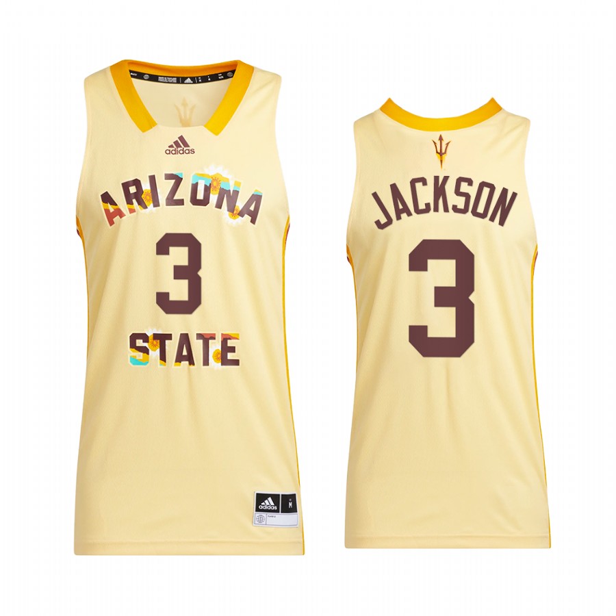 Arizona State Sun Devils Marreon Jackson Jersey 2022 Honoring Black Excellence Yellow Uniform