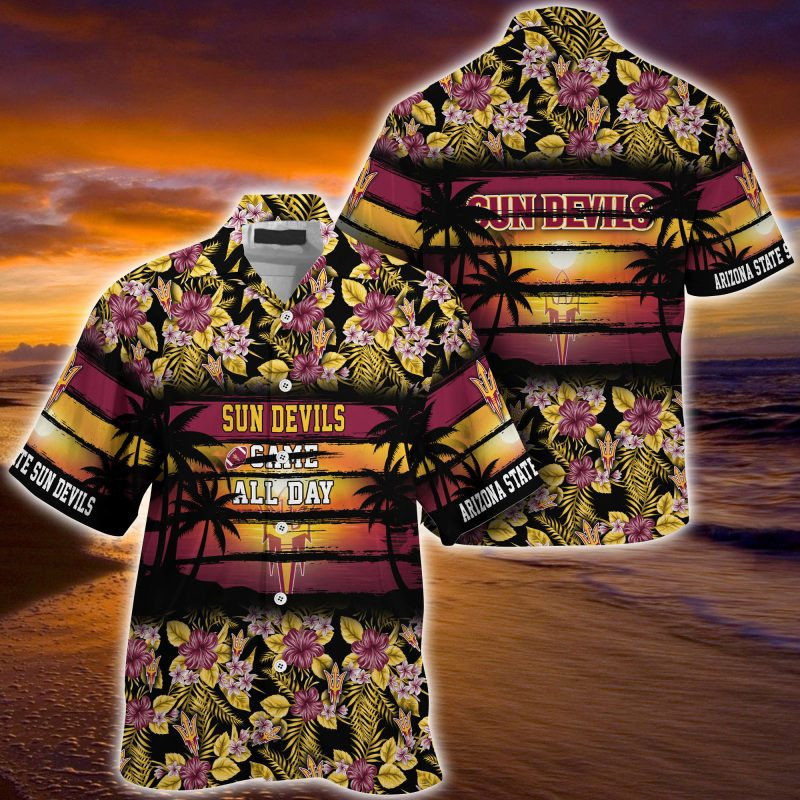 Arizona State Sun Devils NCAA Summer – Hawaii Shirt For This Season – Gift For Sport Lovers Floral Pattern