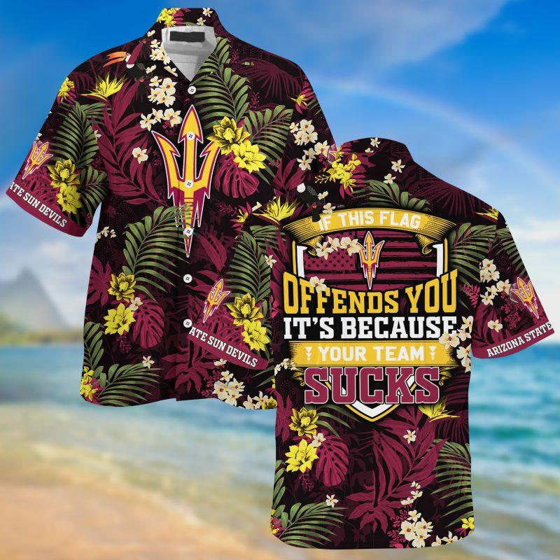 Arizona State Sun Devils NCAA Summer – Hawaii Shirt For This Season – Gift For Sport Lovers With Tropical Patterns