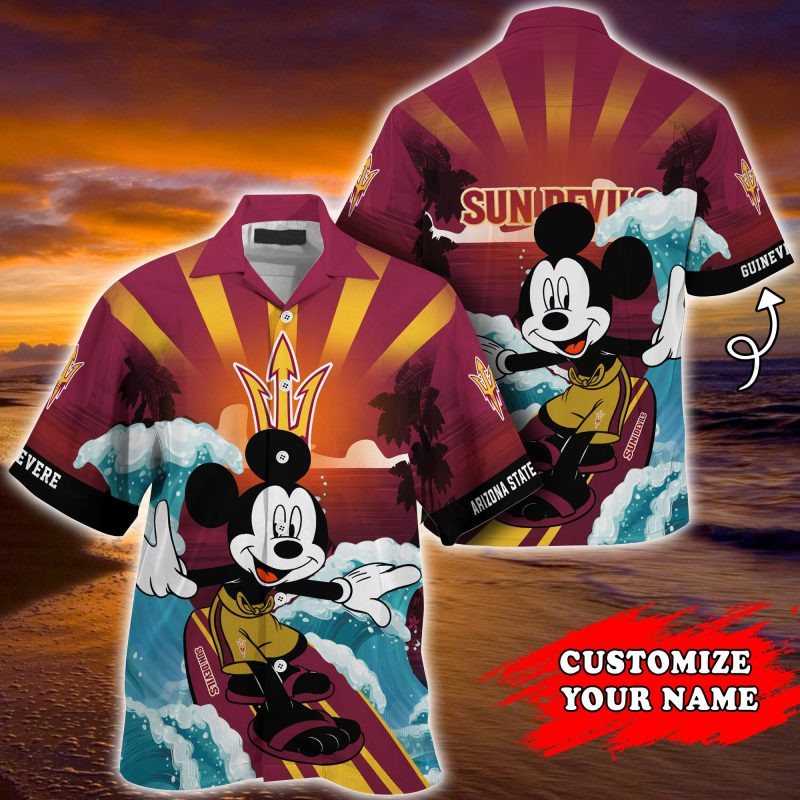 Arizona State Sun Devils NCAA Summer Customized Hawaiian Shirt