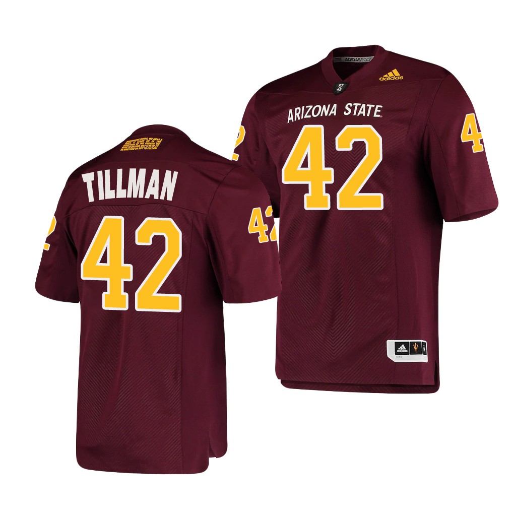 Arizona State Sun Devils Pat Tillman Maroon College Premier Jersey