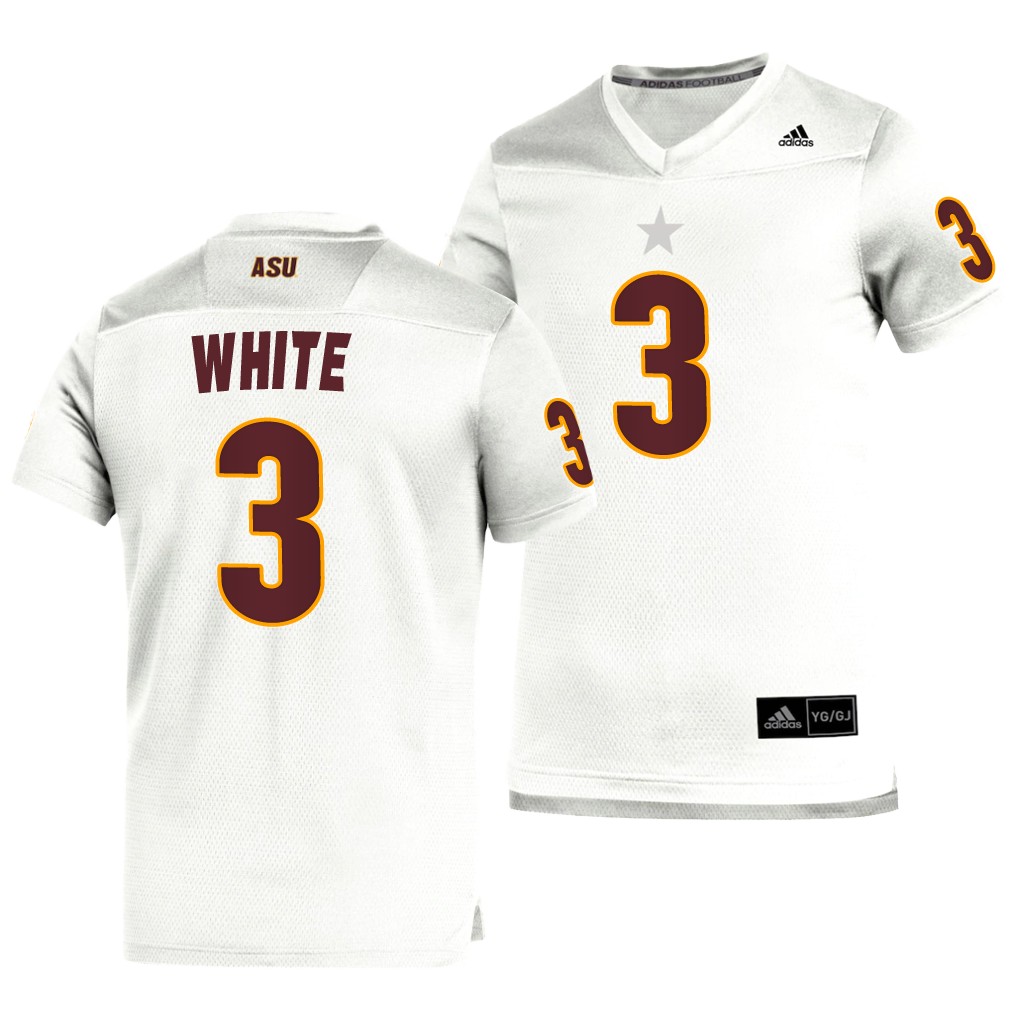 Arizona State Sun Devils Rachaad White White Jersey