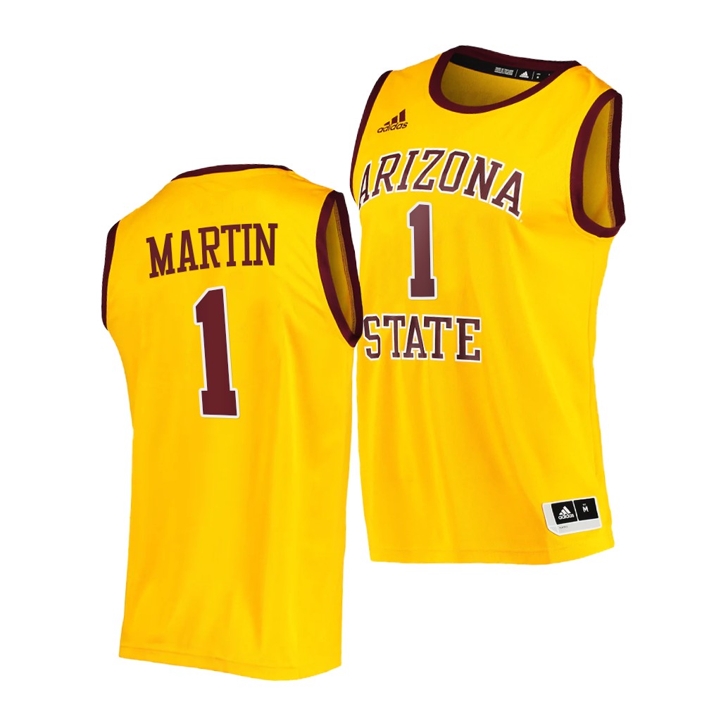 Arizona State Sun Devils Remy Martin Gold 2021 College Player Jersey