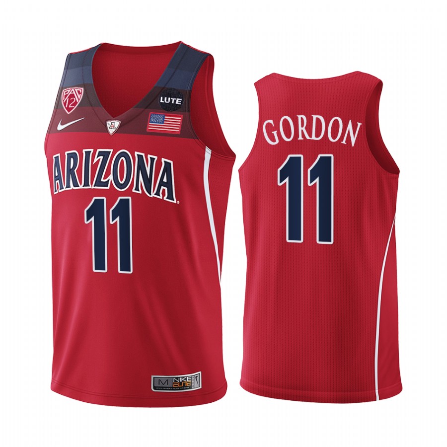 Arizona Wildcats Aaron Gordon Jersey College Red NBA Alumni Uniform