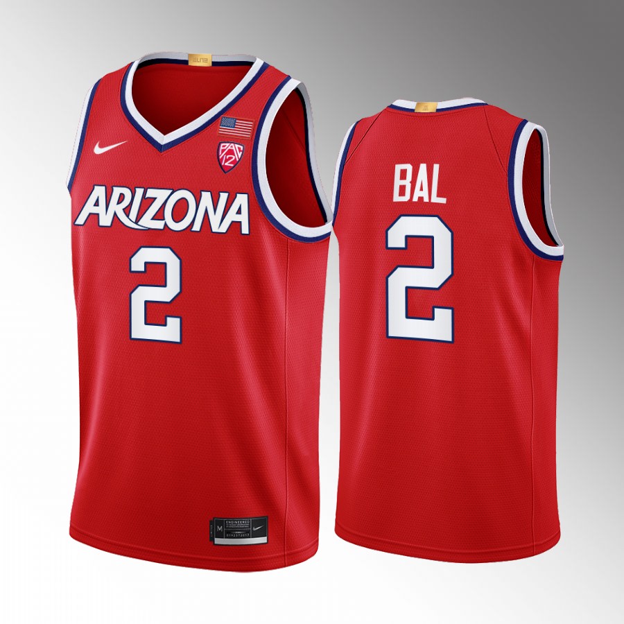 Arizona Wildcats Adama Bal Jersey 2022-23 College Red Uniform