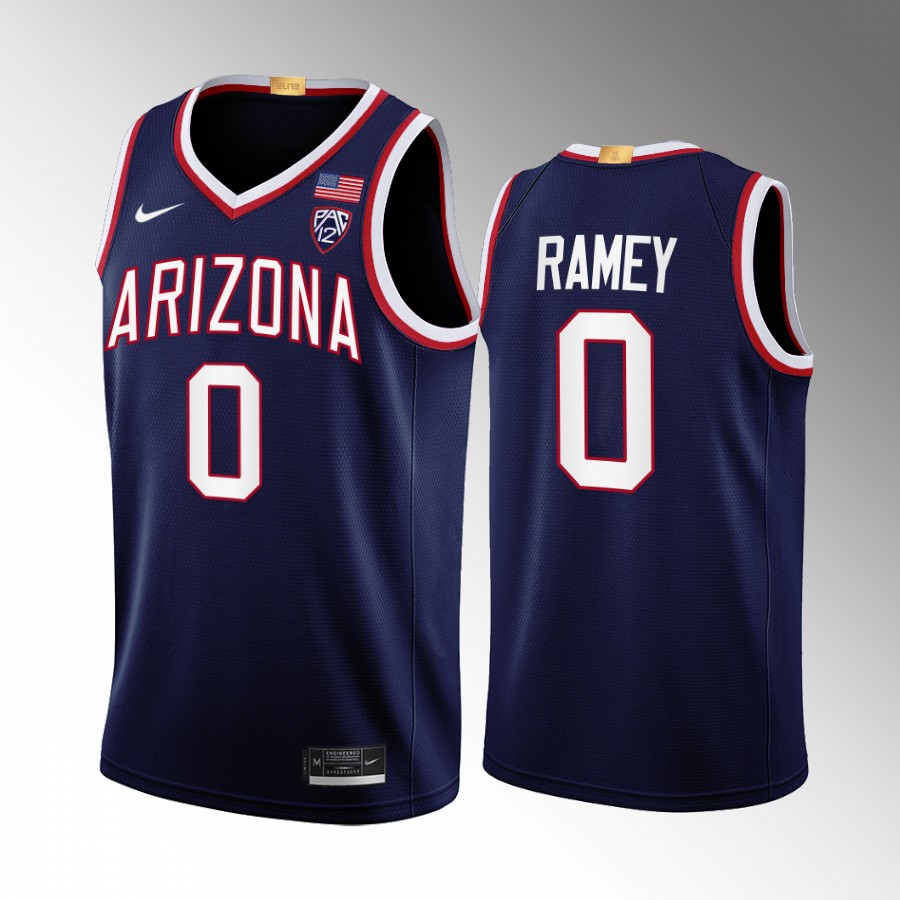 Arizona Wildcats Courtney Ramey Jersey 2022-23 Limited Navy Uniform