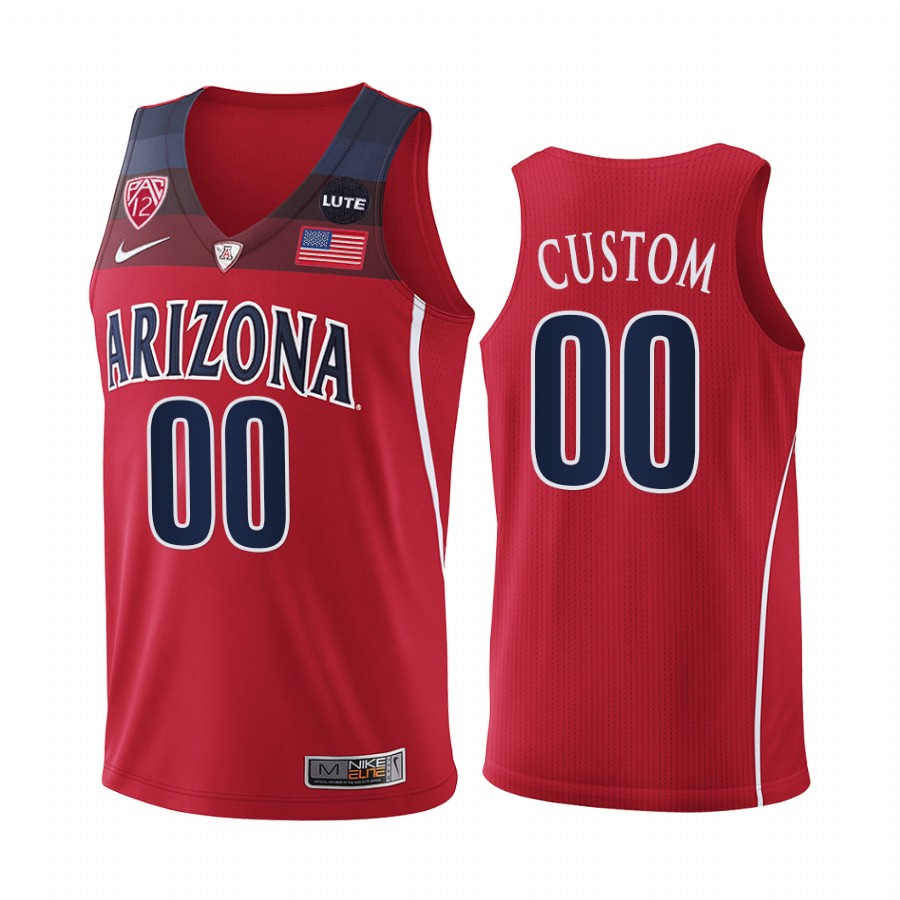 Arizona Wildcats Custom Jersey 2021-22 College Red Uniform