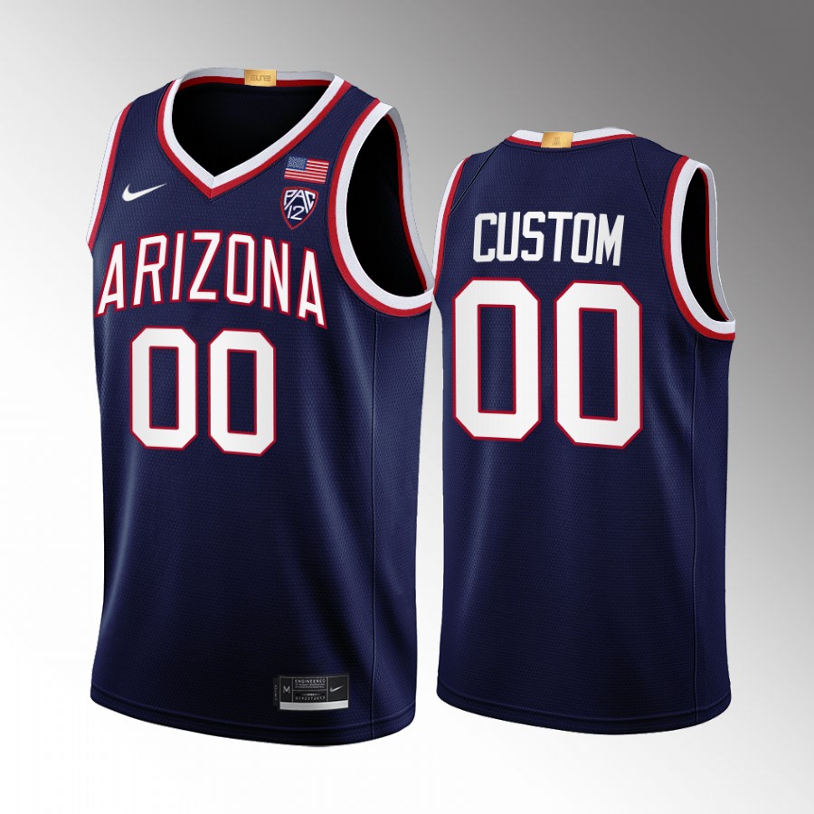 Arizona Wildcats Custom Jersey 2022-23 Limited Navy Uniform