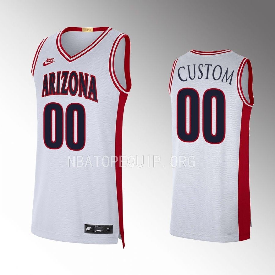 Arizona Wildcats Custom Jersey Limited White 2022 Maui Invitational Champs Uniform