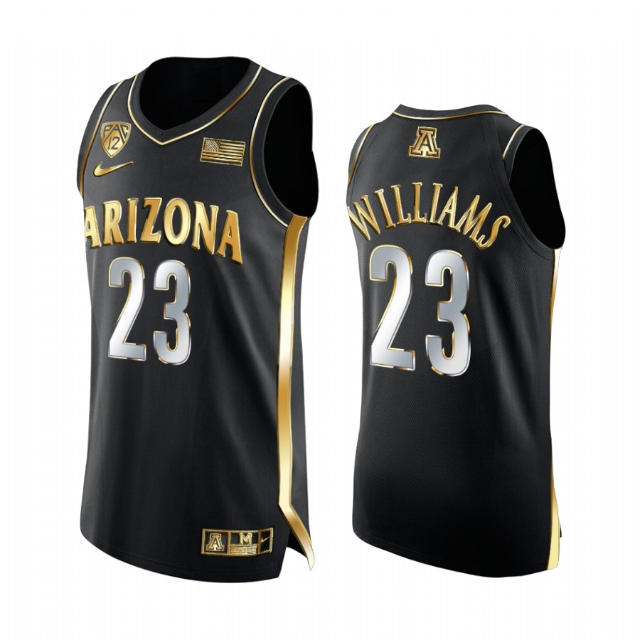 Arizona Wildcats Derrick Williams Jersey Golden Edition Black Alumni Uniform