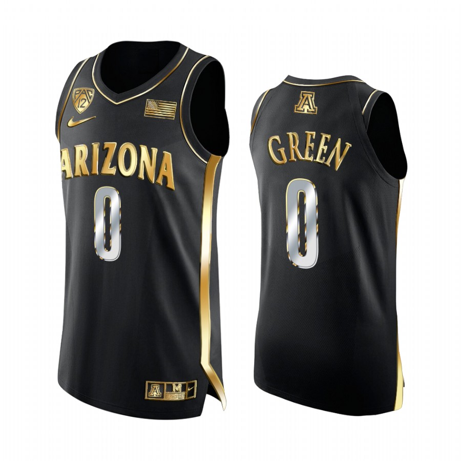 Arizona Wildcats Josh Green Jersey Golden Edition Black NBA Alumni Uniform