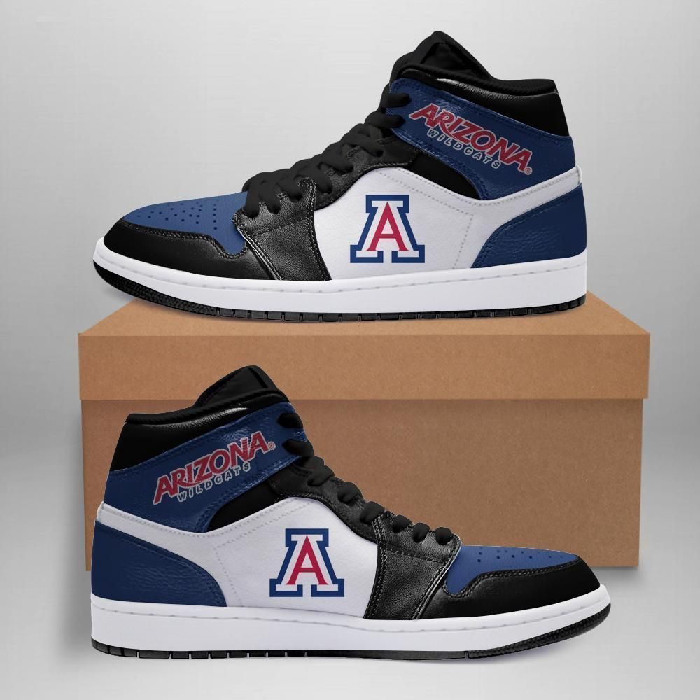 Arizona Wildcats NCAA Fashion The best Sneakers Basketball Shoes Leather High Top Air Jordan Sneaker, Air Jordan Hightop