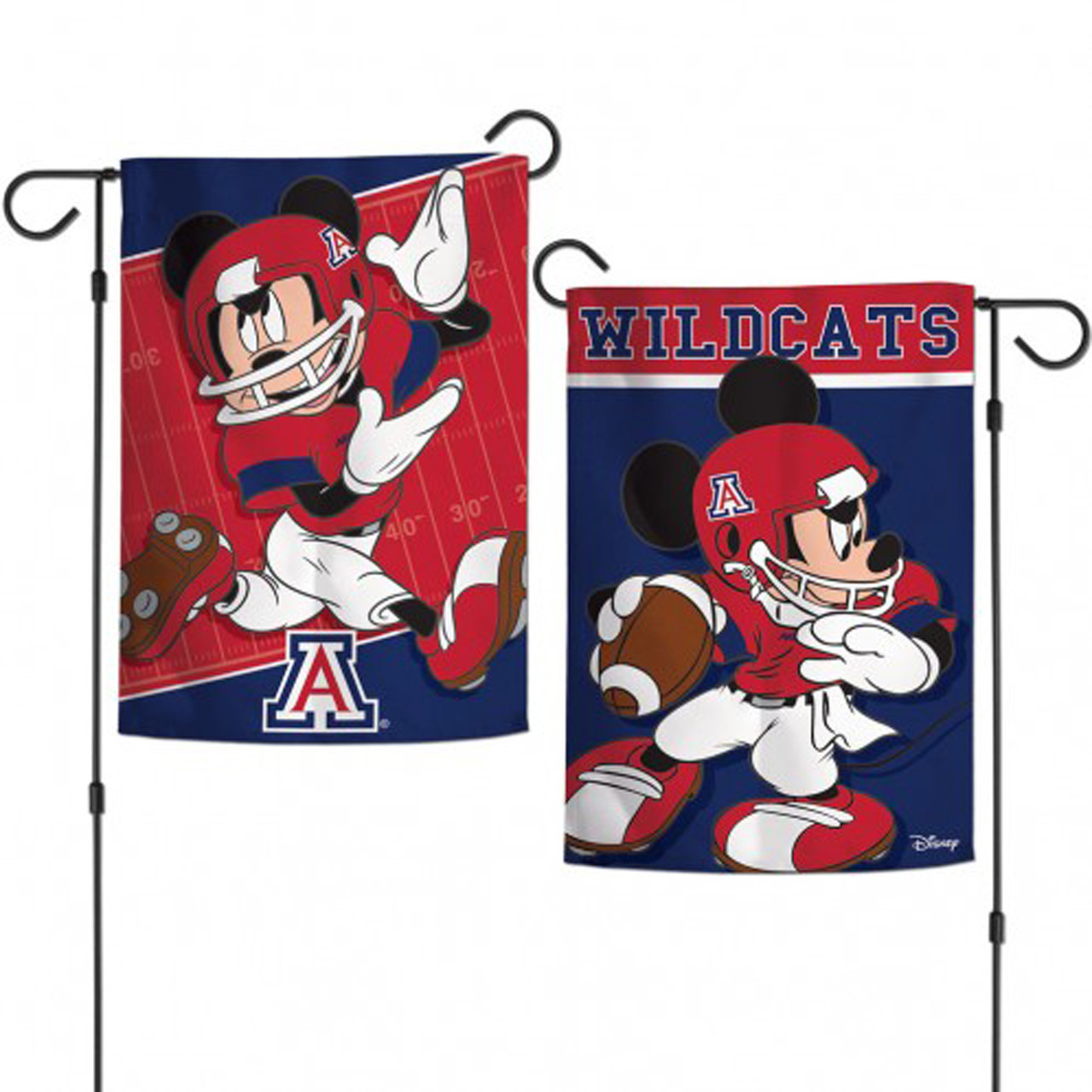 Arizona Wildcats NCAA Mickey Mouse Garden Flag, House Flag