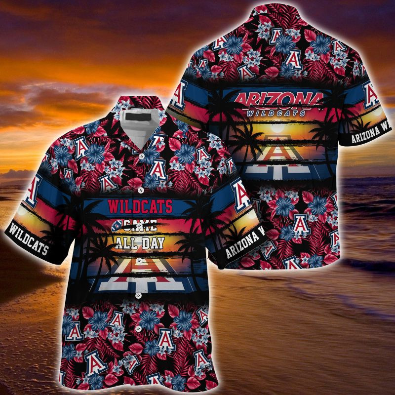 Arizona Wildcats NCAA Summer – Hawaii Shirt For This Season – Gift For Sport Lovers Floral Pattern