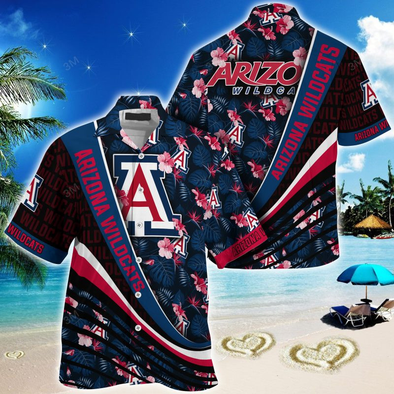 Arizona Wildcats NCAA Summer – Hawaii Shirt For This Season – Gift For Sport Lovers With Tropical Flower Pattern